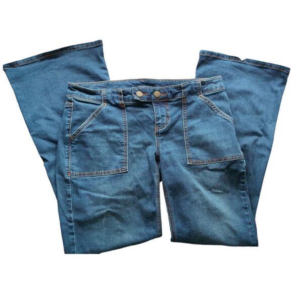 Bdg micro flare low rise jeans size 28 patch pockets - Picture 8 of 12